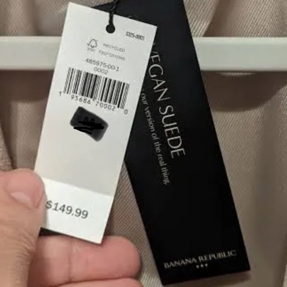 BRAND NEW Banana Republic Vegan Faux Suede Bomber Jacket Size XL. - Picture 5 of 6